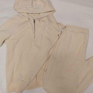 Uniqlo beige tracksuit